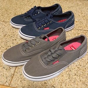 Two pair women’s Levi sneakers
